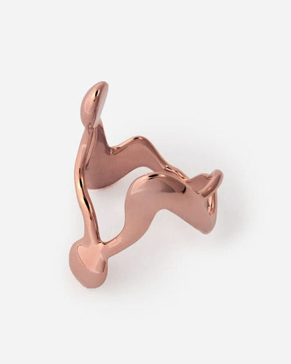 Organic Abstract Statement Ring, Modern Artistic Design - Modern Jewelry
