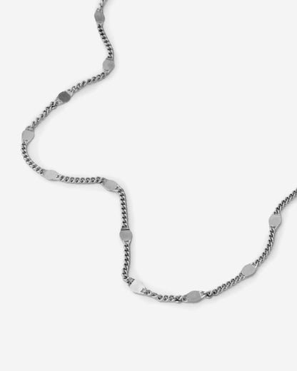 Modern Geometric Curb Chain Necklace - Chan Jewelry