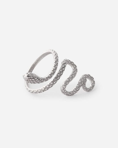 Adjustable Snake Design Ring for Men - 925k Sterling Silver