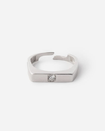 Silver SLITAIRE RING - 925k Sterling Silver