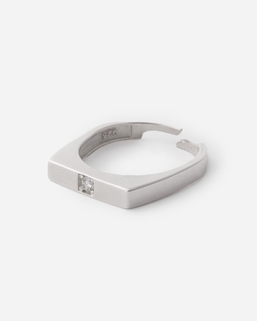 Silver SLITAIRE RING - 925k Sterling Silver
