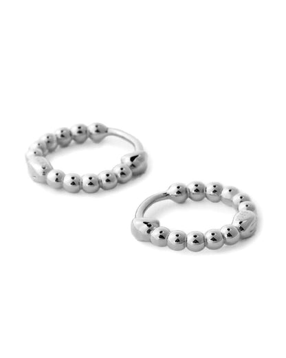 Twisted Detail Hoop Earrings - Dainty Earrings