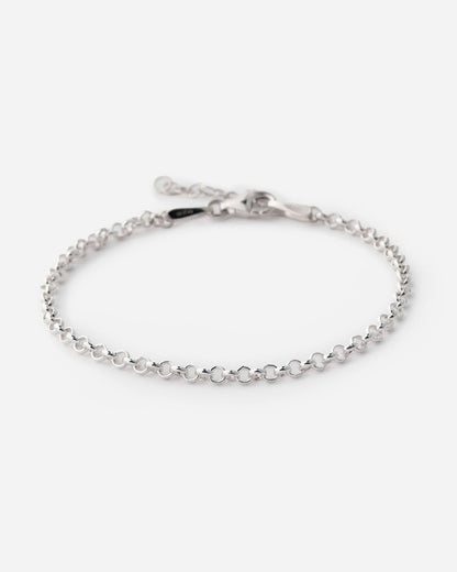 Silver Men's Chain Bracelet - Dainty Men Jewelry