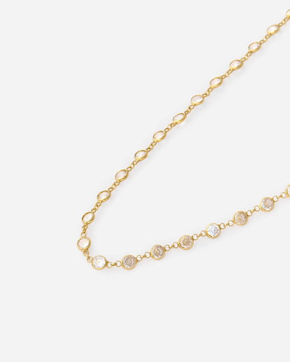 Multi Stone Necklace - 18k Gold Vermeil