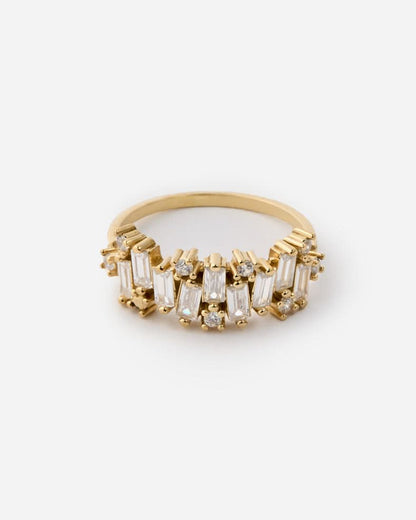 Elegant Baguette-Cut Diamond Ring - Baguette Jewelry