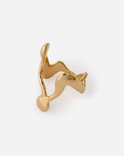 Organic Abstract Statement Ring, Modern Artistic Design - Modern Jewelry