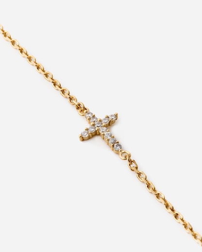 Dainty Gemstone Cross Bracelet - Cross Jewelry