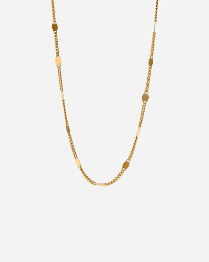Modern Geometric Curb Chain Necklace - Chan Jewelry