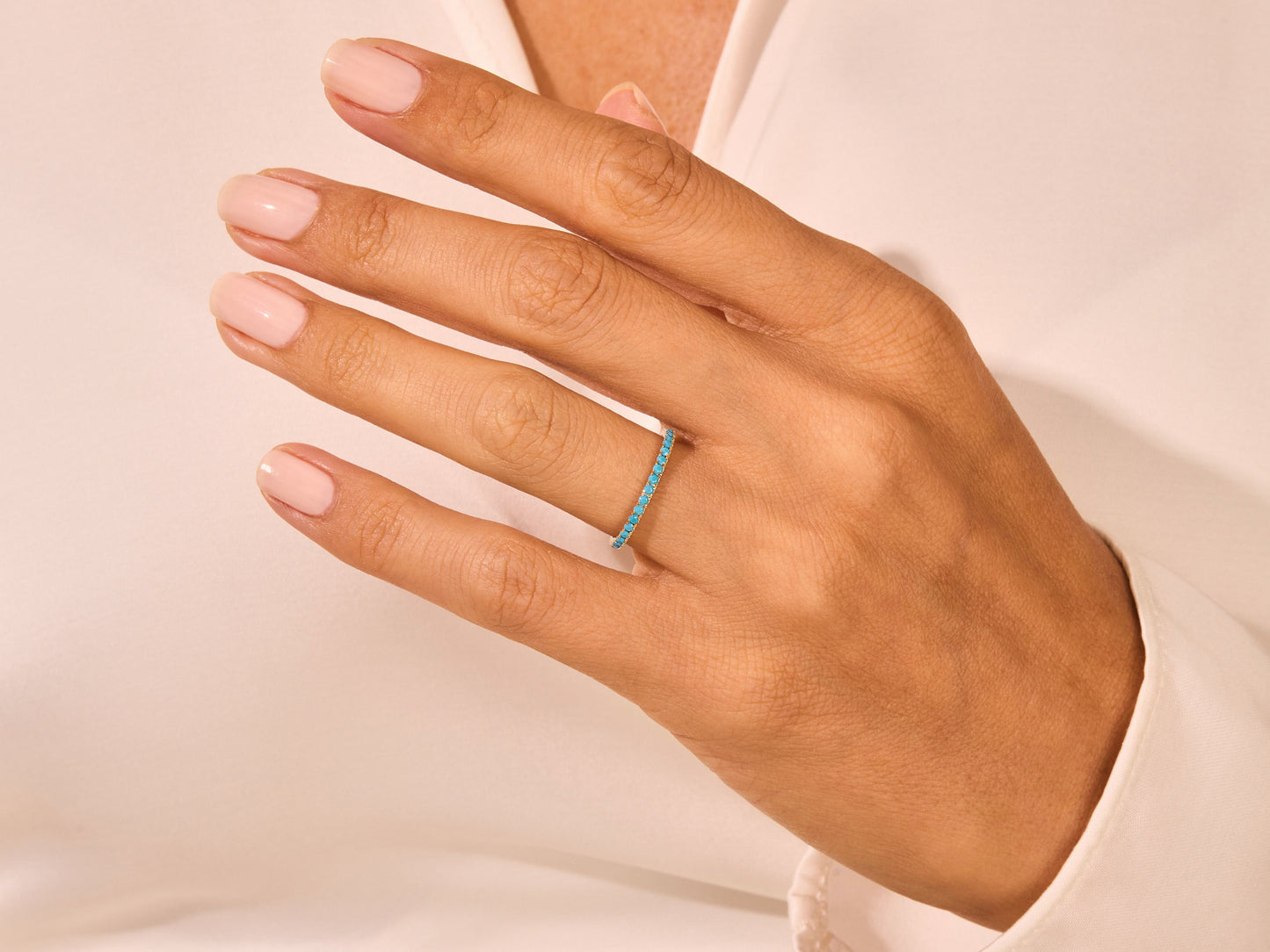 Turquoise Wedding Band