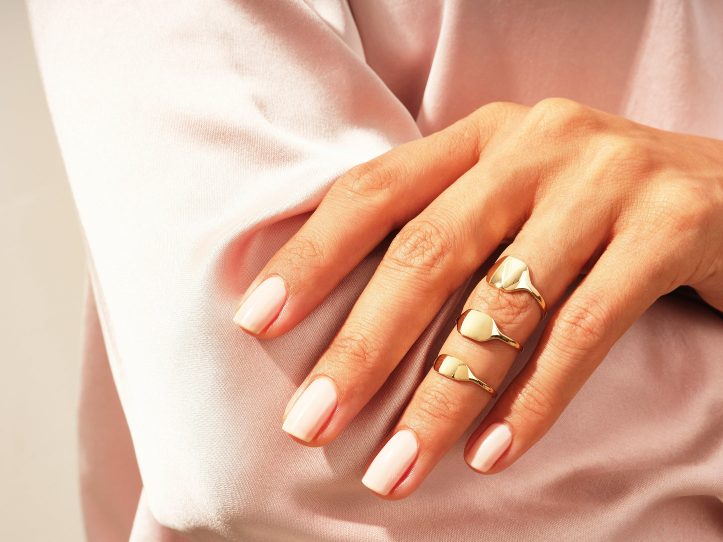 Dainty Personalized Signet Ring