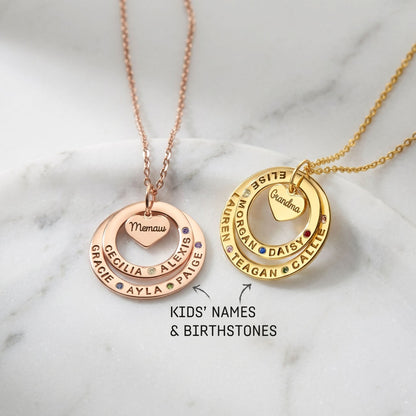 JWH personalized birthstone Necklace
