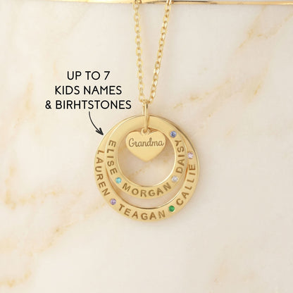 JWH personalized birthstone Necklace