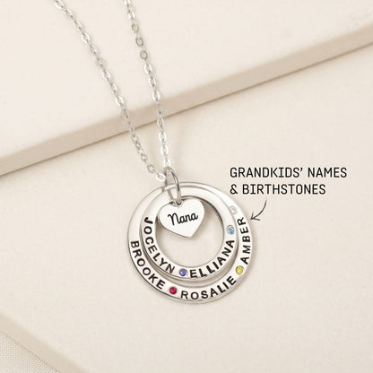 JWH personalized birthstone Necklace