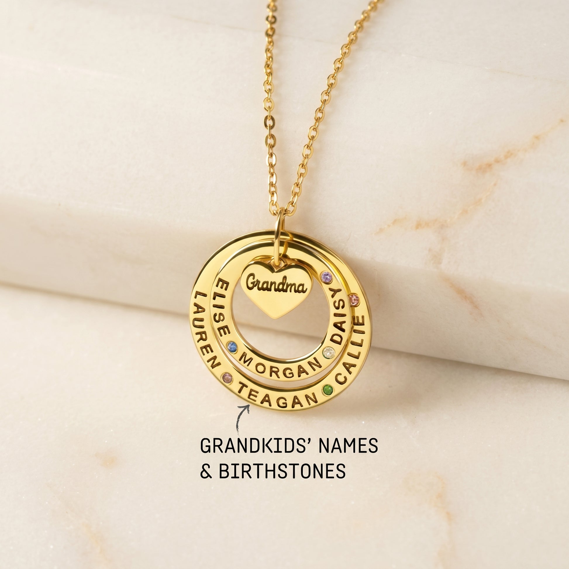 JWH personalized birthstone Necklace