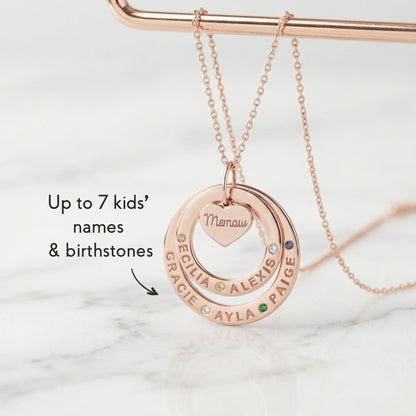 JWH personalized birthstone Necklace