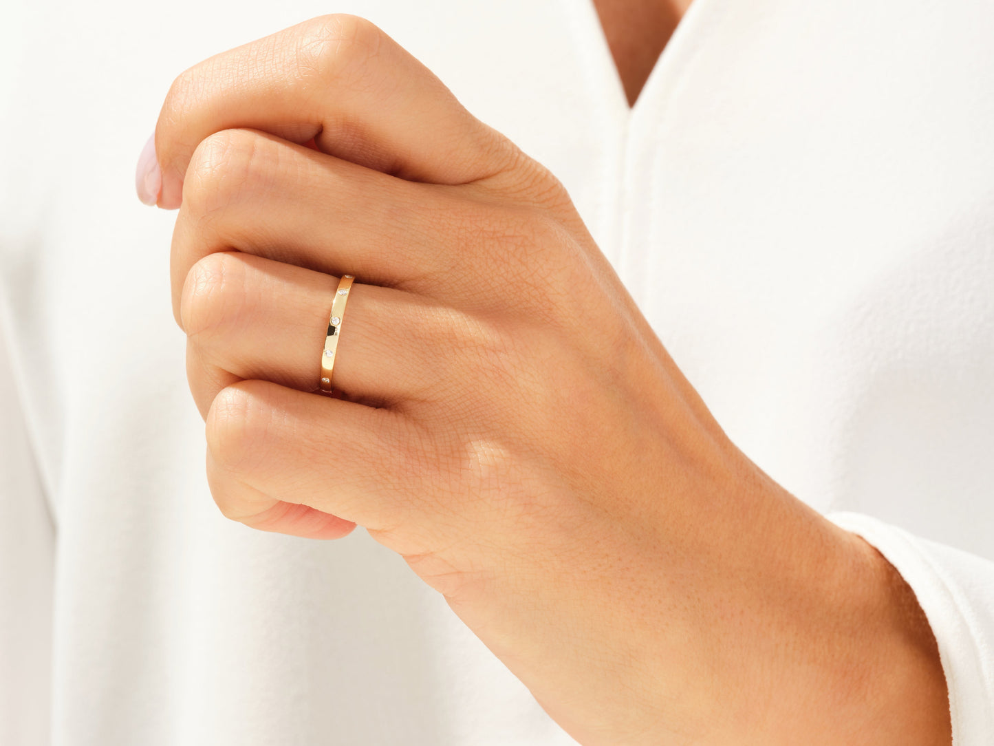 Flush Set Wedding Band