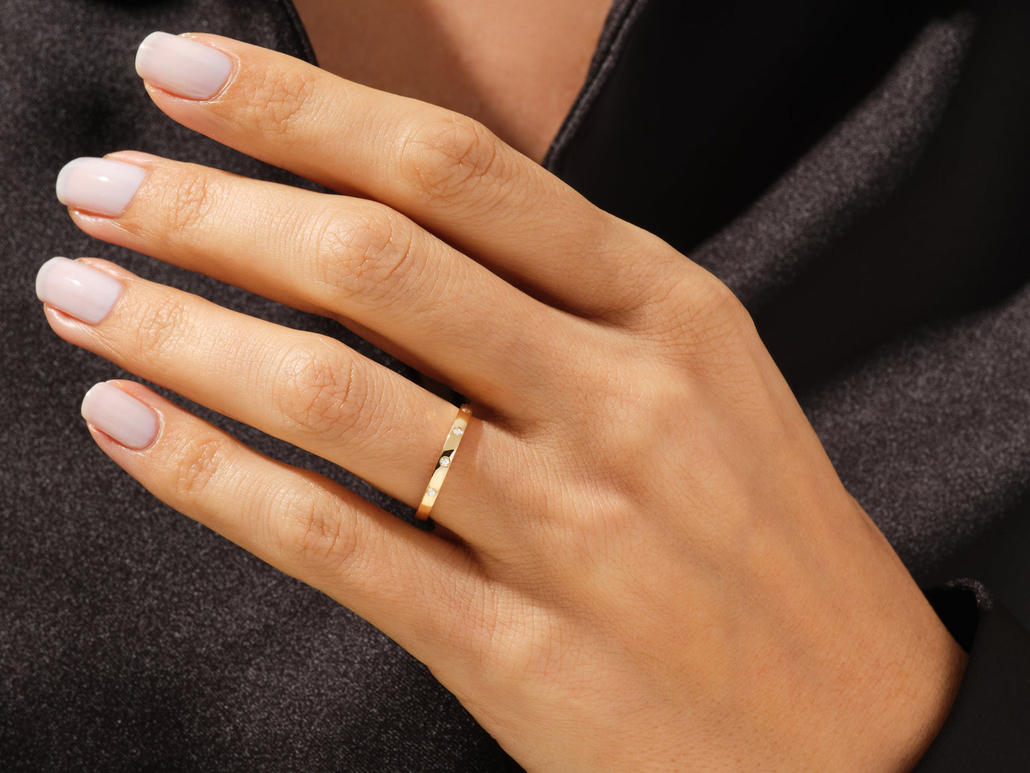Flush Set Wedding Band