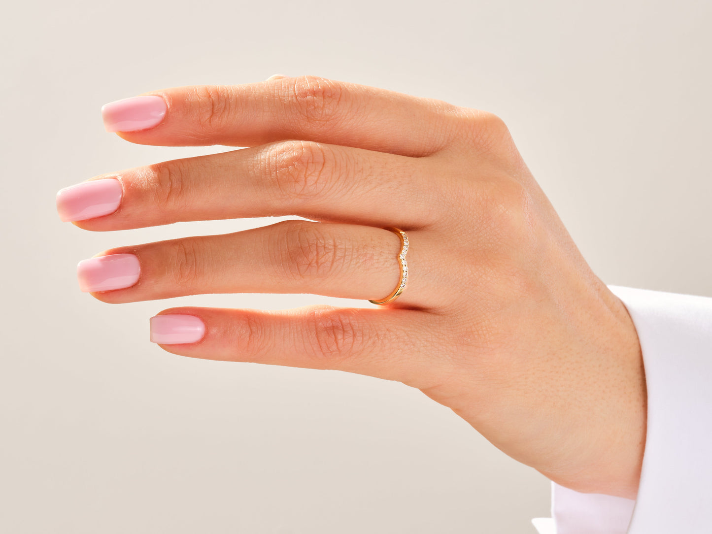 V-Shaped Wedding Band