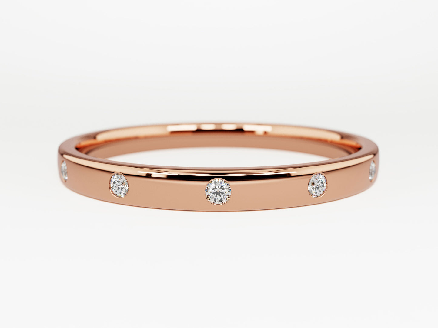 Flush Set Wedding Band