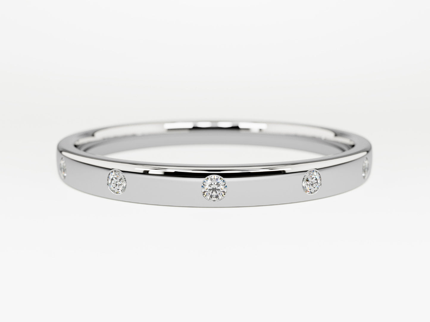 Flush Set Wedding Band
