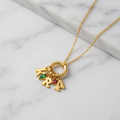 JWH personalized birthstone Necklace