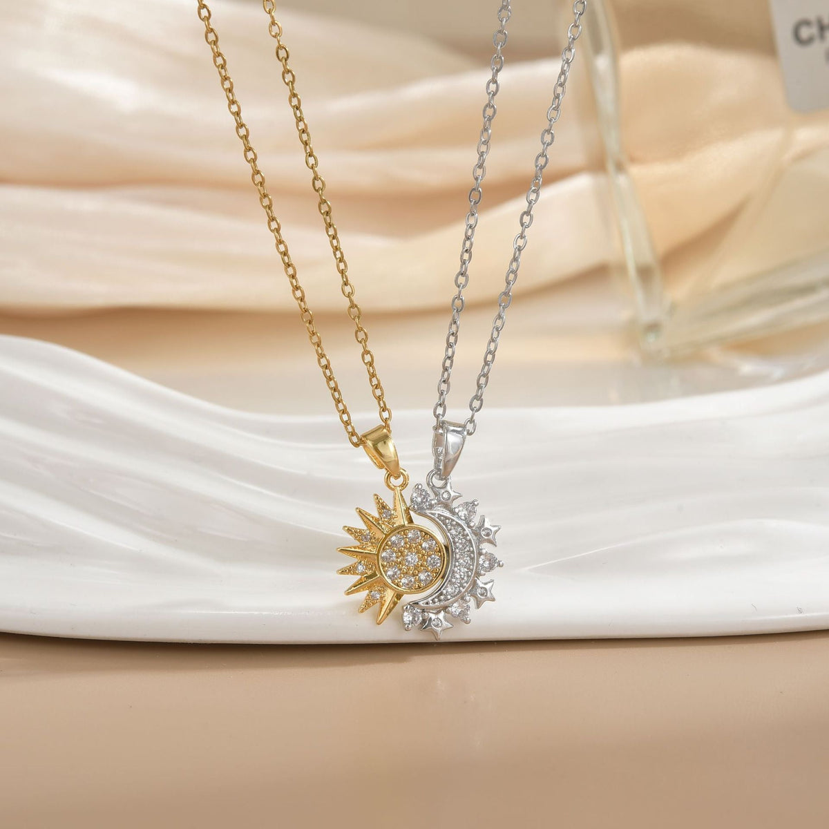 Sun & Moon Necklace Set - Style C