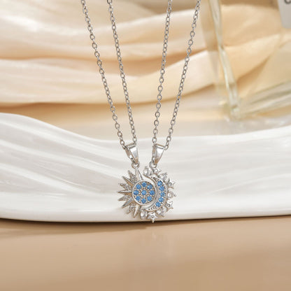 Sun & Moon Necklace Set - Style E