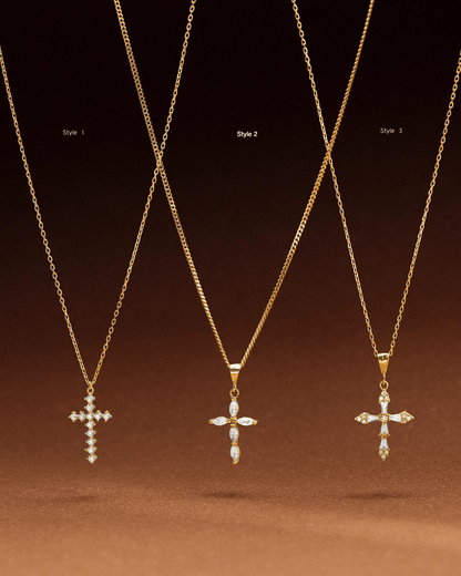 Dainty Cross Necklace - 925k Sterling Silver