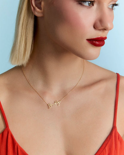 Personalized Dainty Name Necklace, Fine Design - Name Jewelry