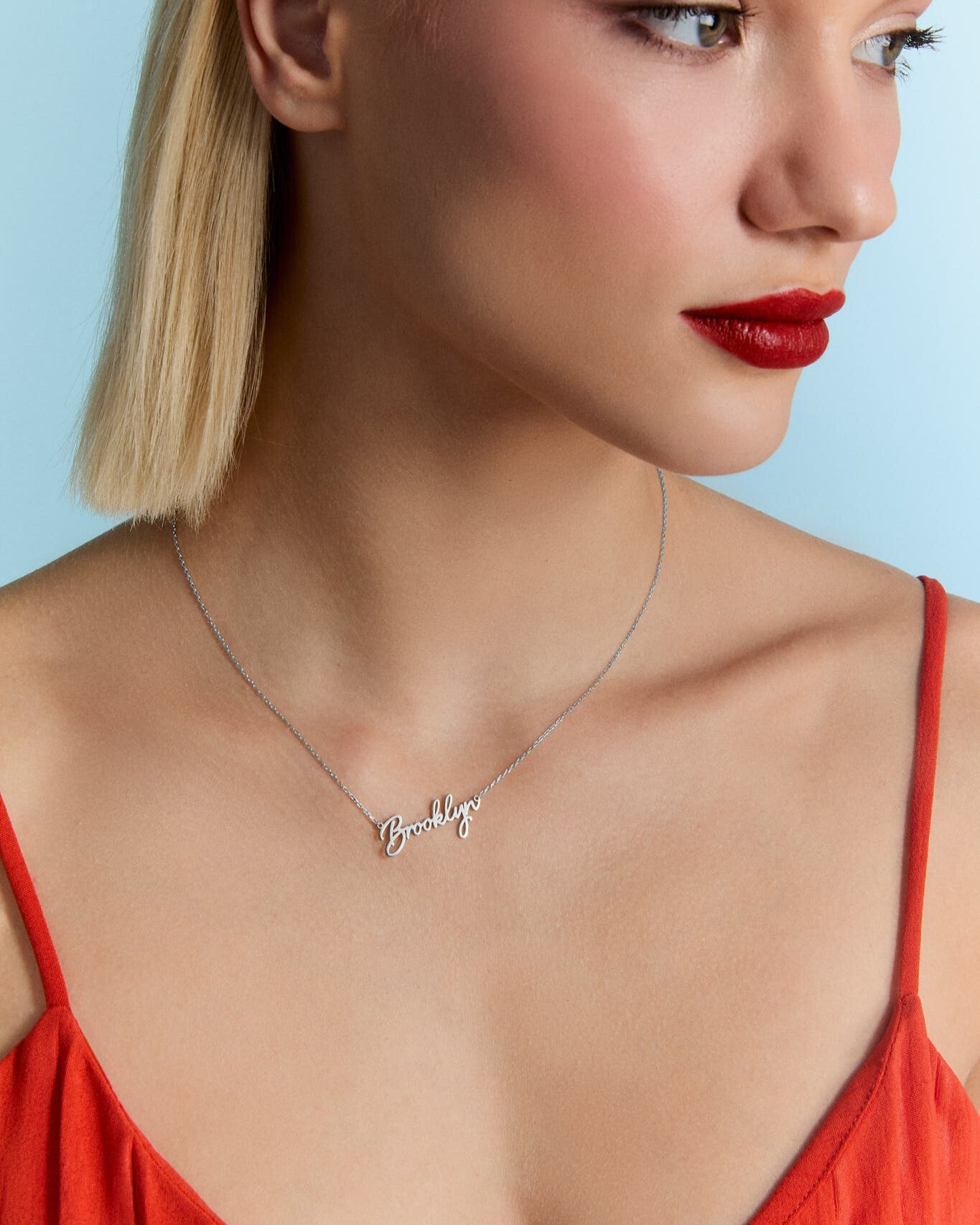 Personalized Dainty Name Necklace, Fine Design - Name Jewelry