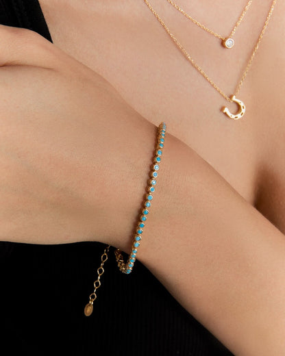 Gold Evil Eye Bracelet – Dainty Blue Eye Charm Jewelry for Protection & Style