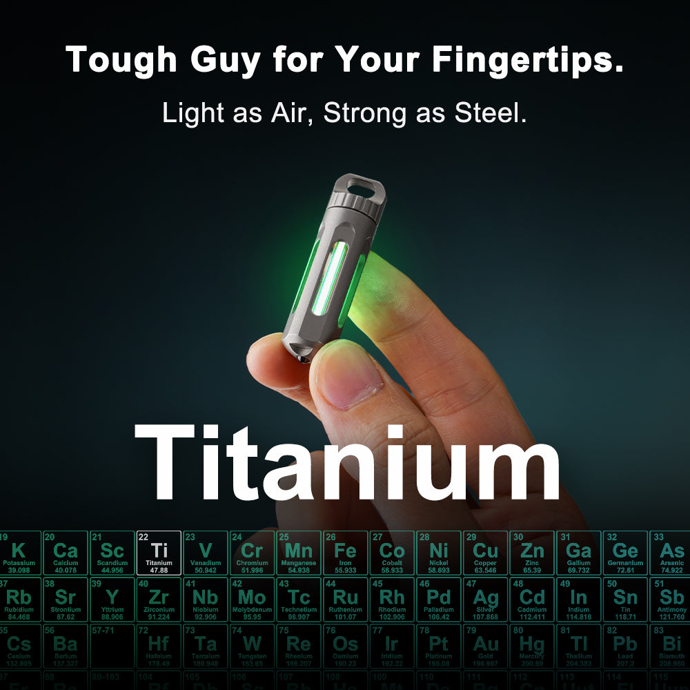 NoxTi Tritium Glow Keychain