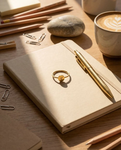 Personalized Gold Initial Signet Ring - Minimalist Elegance