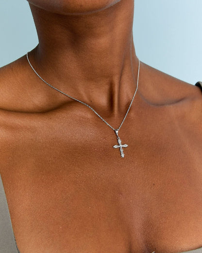 Gold Vermeil Dainty Cross Necklace - Faith Jewelry