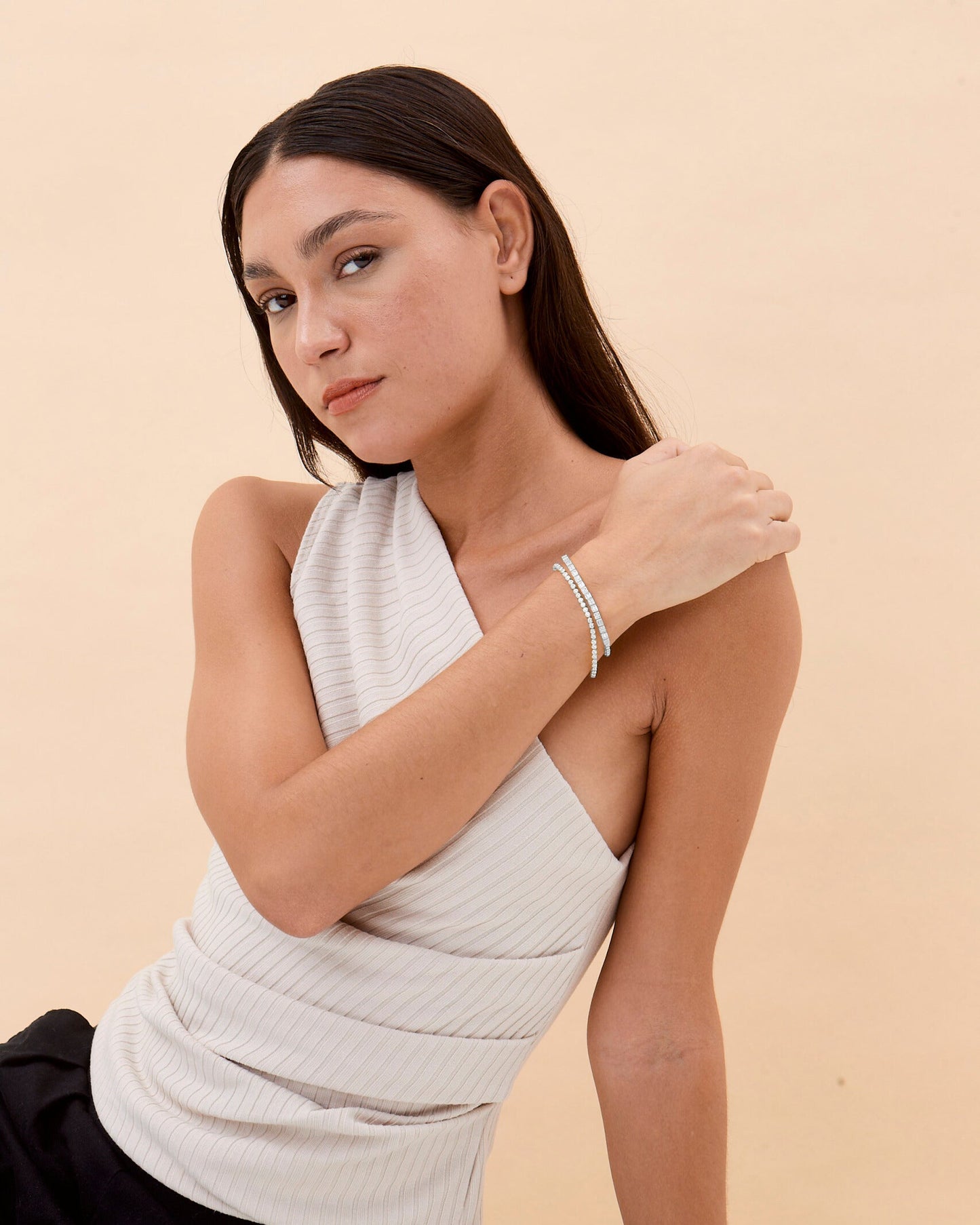 Round & Baguette CZ Tennis Bracelet Set - Tennis Jewelry