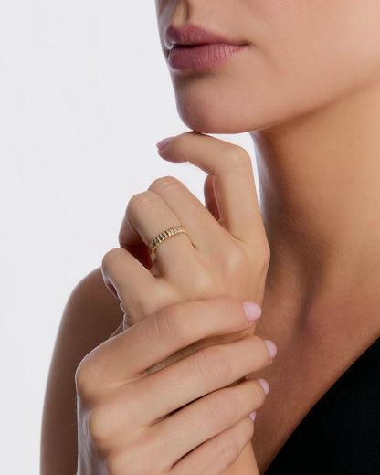 925k Charlotte Ring Thin Ring - Sterling Silver