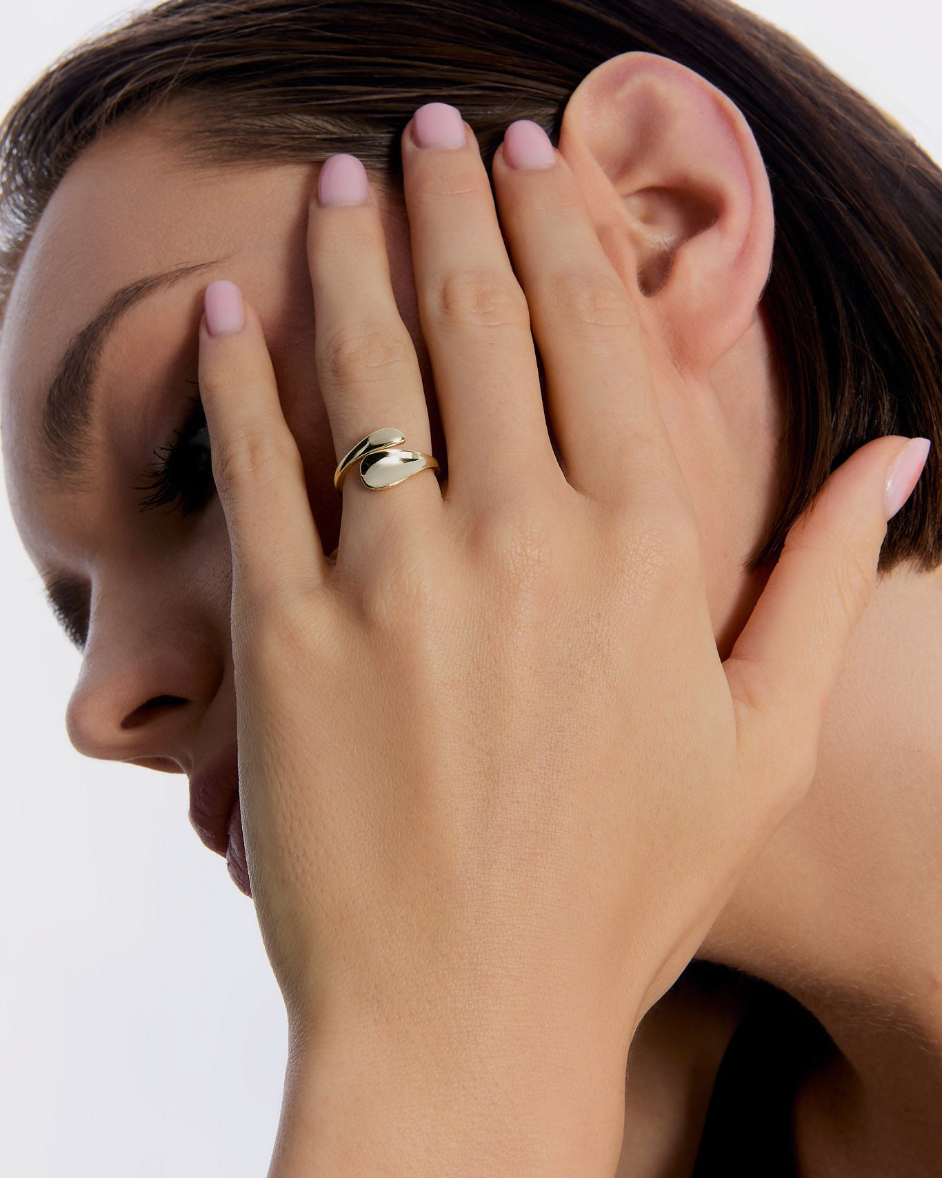 Organic Wrap Ring - Minimalist Modern Design