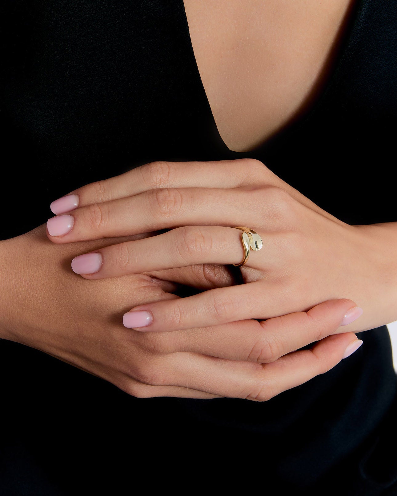 Organic Wrap Ring - Minimalist Modern Design