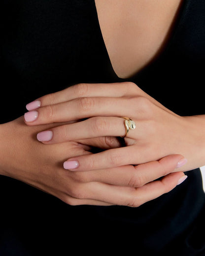 Organic Wrap Ring - Minimalist Modern Design