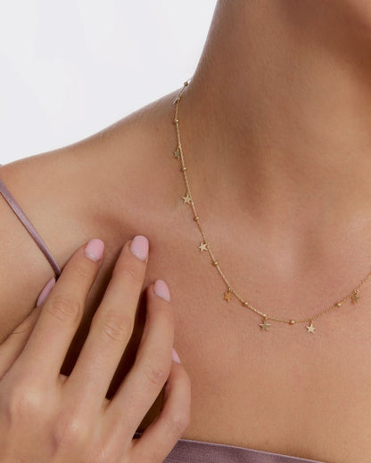 Celestial Elegance Starlight Charm Necklace - Charm Jewelry