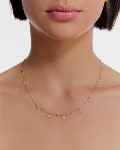 Celestial Elegance Starlight Charm Necklace - Charm Jewelry
