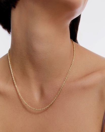 Twisted Elegance Rope Chain Necklace - Chain Jewelry