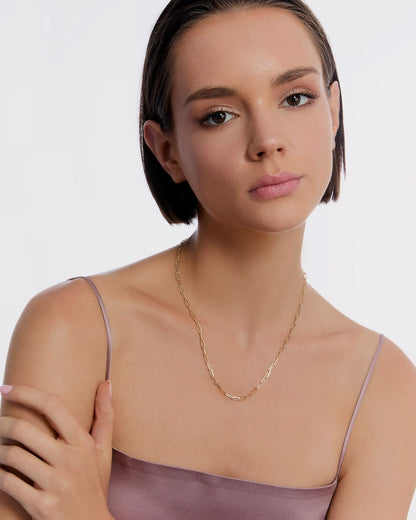 Paper Clip Chain Necklace - Chain Jewelry