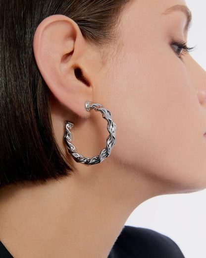 Spiral Hoop Earrings - Hoop Earrings Jewelry