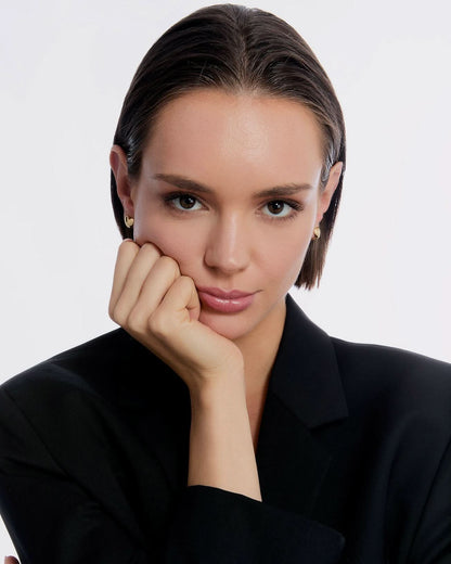 Modern Heart Hug Ear Cuff