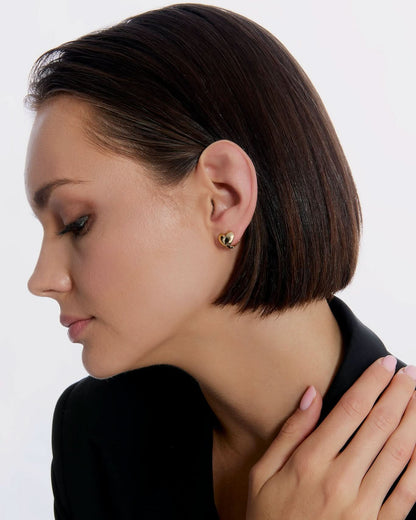 Modern Heart Hug Ear Cuff