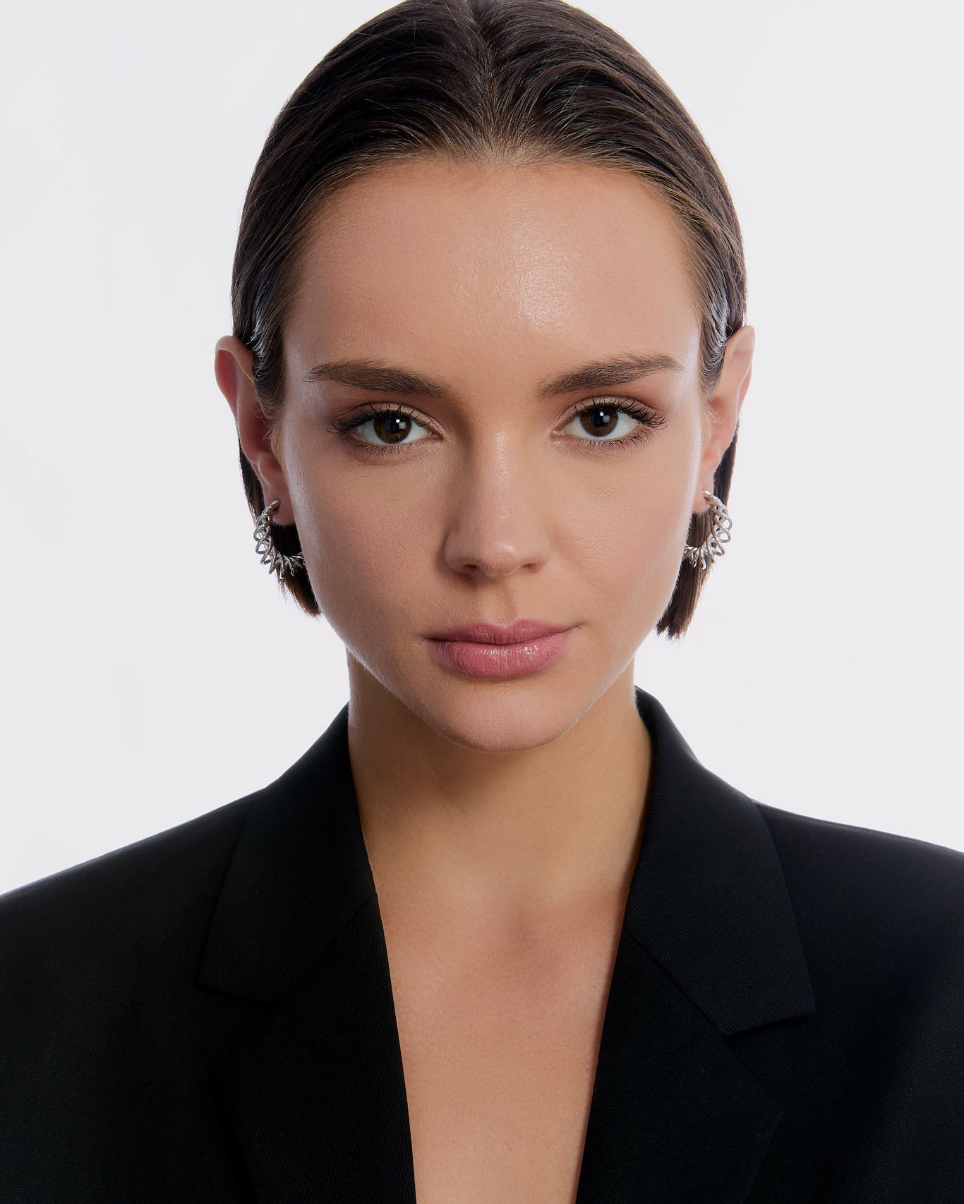Twisted Elegance Spiral Hoop Earrings - Modern Jewelry