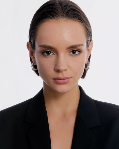 Twisted Elegance Spiral Hoop Earrings - Modern Jewelry