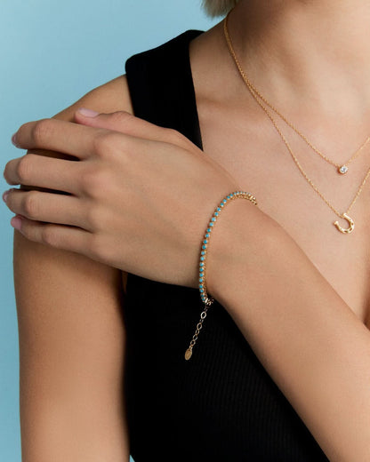 Gold Evil Eye Bracelet – Dainty Blue Eye Charm Jewelry for Protection & Style