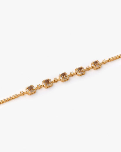 Silver Peridot Stone Tennis Bracelet - Tennis Jewelry